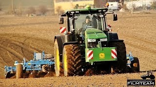 John Deere 8335 R mit Lemken Karat 9 Grubber Bodenbearbeitung 2014 [upl. by Amein881]