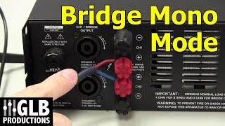 How to set up and connect a power amplifier in bridge mode [upl. by Bergh]