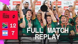 Blitzboks make it FIVE  South Africa v Argentina  Full Match Replay  Dubai HSBC SVNS [upl. by Rammus]