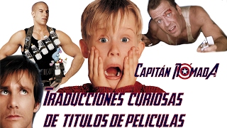 TRADUCCIONES CURIOSAS DE TÍTULOS DE PELÍCULAS  En España y Latinoamérica [upl. by Lance]