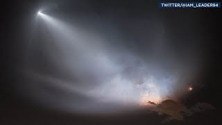 VIDEO SpaceX rocket creates stunning light show across SoCal sky  ABC7 [upl. by Pedro811]