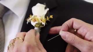 How To Pin a Buttonhole Flower [upl. by Oliva800]