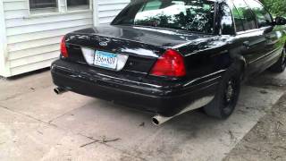 2008 Crown Victoria Straight Pipe Exhaust Cold Start [upl. by Susan185]