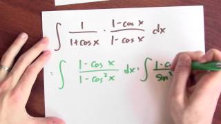 What is the integral of dx  1  cos x   Week 13  Lecture 8  Mooculus [upl. by Malarkey771]