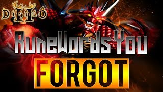 Forgotten Runewords in Diablo 2 [upl. by Carter]