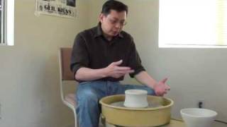 9 Learning TapCentering Clay before Trimming with HsinChuen Lin [upl. by Eibocaj]