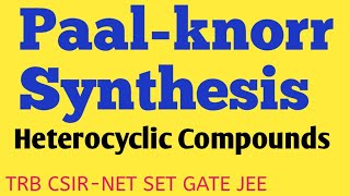 Paal knorr synthesis of furan pyrrole thiophene  tamil  SANTHOSHCHEMISTRY [upl. by Rehpotsrik]