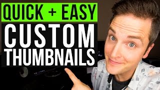 How to Make a YouTube Custom Thumbnail Tutorial — Quick and Easy [upl. by Anowahs]