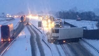 THE BEAST FROM THE EAST CAUSING CHAOS ON UK ROADS [upl. by Refanej897]