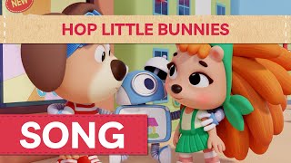 Hop Little Bunny Hop Hop Hop Song  Songs for Kids  Woof and Joy  FabApp [upl. by Earleen]