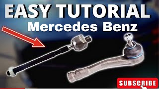 how to change Mercedes Benz steering rack endsmercedes tie rod replacement [upl. by Aelsel]