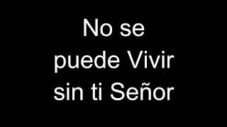 NO SE PUEDE VIVIR SIN TI SEÑOR  Hnos Novoa [upl. by Remliw]