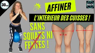 AFFINER LINTERIEUR DES CUISSES RAPIDEMENT fitness dietefit cuisses saffiner [upl. by Eppilihp]