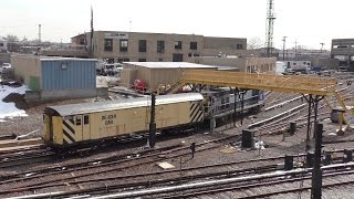 NYC Subway HD 60FPS DeIcer Car RD341 amp R156 OL928  Pitkin Yard amp 80th Street 32117 [upl. by Amled]