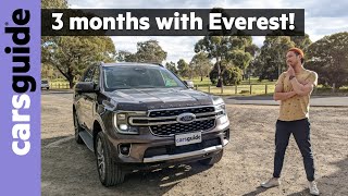 Ford Everest 2024 review Platinum  Longterm family SUV test of Isuzu MUX rivalling 7seat 4WD [upl. by Aihsatal518]