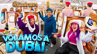 VOLAMOS EN LA AEROLÍNEA MÁS LUJOSA DEL MUNDO  EMIRATES  LOS POLINESIOS Dubai VLOGS [upl. by Elleirbag]