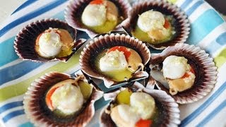 Recipe for Broiled Scallops with Garlic Butter [upl. by Siroval]