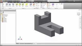 Inventor Tutorial with Isometric Sketches  Beginner part 1 of 12 [upl. by Yecnay]