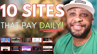 10 Work From Home Websites That Will Pay You DAILY For Beginners [upl. by Haiacim]