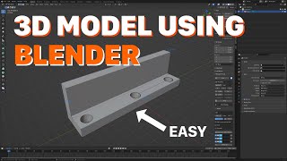 How to 3D Model Using Blender  Easy Beginner Guide  Tips and Tricks [upl. by Leeann]