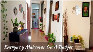 Entryway Makeover On A Budget With A Before And After Look 😍  Entryway Decorating Ideas [upl. by Kaplan234]