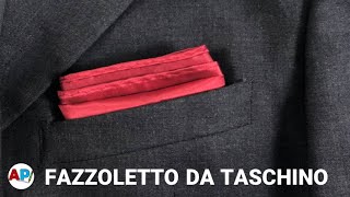 Come piegare un fazzoletto da taschino  Piega elegante a 3 strati [upl. by Port861]