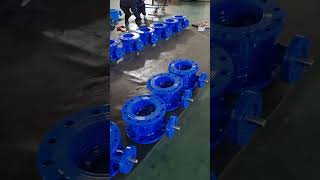 Double eccentric butterfly valve manufacturing workshop testing equipment display [upl. by Notna]