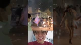 fireworks light sewage pipe on fire science shorts cow [upl. by Odranreb]