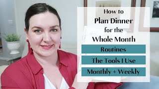 How to Plan Dinner for the Whole Month  Montly Meal Planning [upl. by Farrand364]