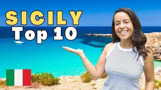 10 BEST PLACES TO SEE IN SICILY ITALY 🇮🇹  Sicily Travel Guide ✨ [upl. by Fanchie]