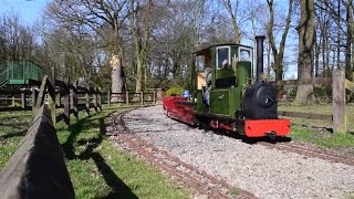 worden park leyland steam train miniature railway and playground [upl. by Gosnell]