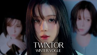 SLOWMO Twixtor Winter HelloVogue photoshoot clips for edits 2k 4k aespa Korea [upl. by Inanuah8]