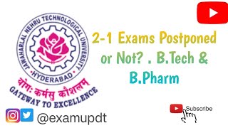 Jntuh 21 Exams Postponed or Not   Watch Now  Latest Update jntuh jntuhupdates [upl. by Yuri]