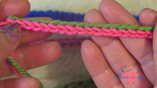 Como tejer un cordon en crochet con 2 hebras [upl. by Adnorehs19]