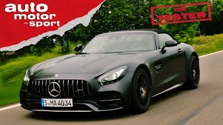 MercedesAMG GT C Roadster Der V8 geht wie Hölle  Die Tester  auto motor und sport [upl. by Loreen]