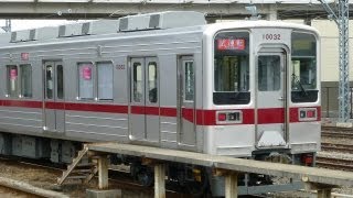 【東上線10030系 11032F VVVF化 試運転】 館林駅 VVVF音 発車シーン [upl. by Icrad917]