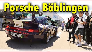 Porsche Treffen Böblingen 2024  PFF bei Motorworld  993 RSR RUF SCR BTRII 650 EVO GT2RS GT3RS [upl. by Harwell]