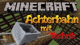 Minecraft Achterbahn mit Technik Download [upl. by Yenroc351]