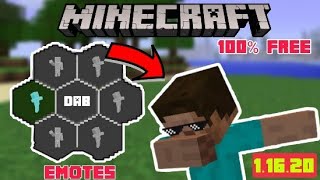 How To Get FREE Emotes in Minecraft  100 LEGIT AND FREE  11620 [upl. by Moureaux]