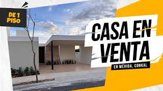 Casa de un piso en venta Merida  Conkal Yucatán [upl. by Iruyas]