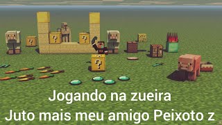 Peixoto vs Jordan Z na batalha de lucky blocks parte memes [upl. by Annaierb999]