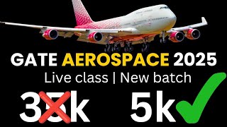 New Batch GATE Aerospace Engineering 2025  Full preparation  live coaching online class  Viru sir [upl. by Hines]