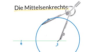 Die Mittelsenkrechte und der Umkreis Konstruktion und Anwendung [upl. by Arhas]