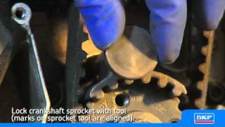 Tutorial SKF Installing an SKF Timing belt kit w water pump on a VW Passat 19 TDI [upl. by Ern]