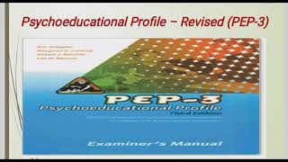 Psychoeducational Profile PEP PEP3 educationaltools autism [upl. by Pomfrey]