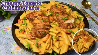 Creamy Tomato Pasta RecipeCreamy Tomato Pasta SauceCreamy Tomato Pasta With ChickenBy Food Mania [upl. by Emoreg992]