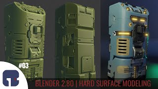 03  Blender 280  Hard Surface Modeling Timelapse [upl. by Anima]