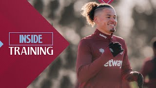 Kalvin Phillips Gets To Work At His First West Ham Training Session 💪  Inside Training  Rush Green [upl. by Tfat434]