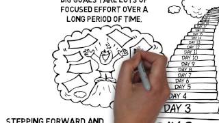 Onestepatatime  goal achieving cartoon doodle video [upl. by Haida]