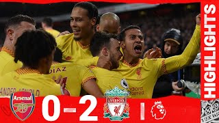 Highlights Arsenal 02 Liverpool  Jota amp Firmino secure big three points in the capital [upl. by Matthews]